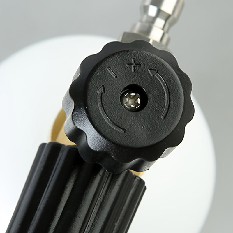 Lanza de espuma de alta presión de 1L para lavado de coches con boquilla ajustable y conexión rápida