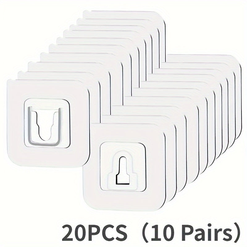 10 juft suv o'tkazmaydigan yopishqoq tutqichlar, burg'ulashsiz devorga o'rnatish, hammom, oshxona, uy uchun