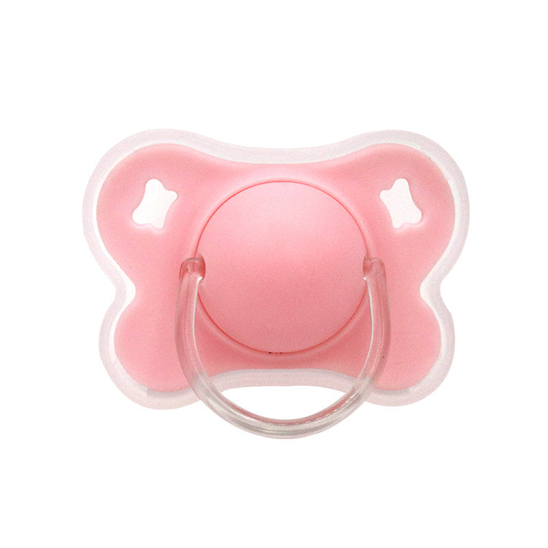 Kids Silicone Pacifier Set with Flower Design and Cover, 4 Color Options