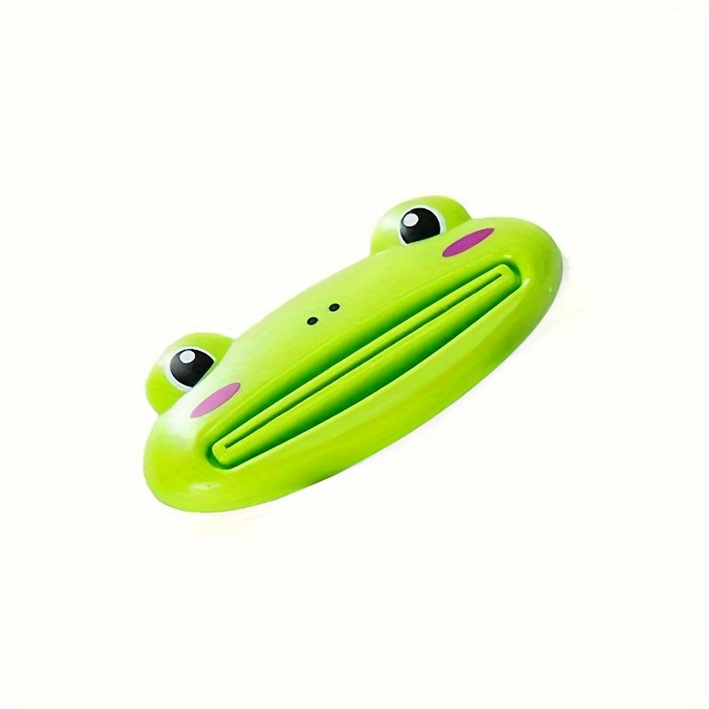Kids Colorful Frog Toothpaste Dispenser Handheld Battery-Free Travel