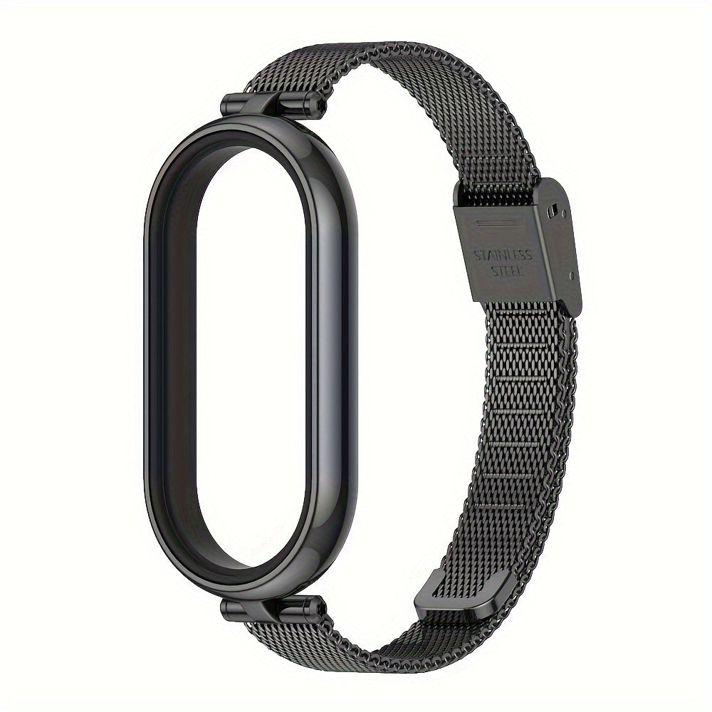 Stainless Steel Milanese Loop Watch Strap for Xiaomi Smart Band 3-9