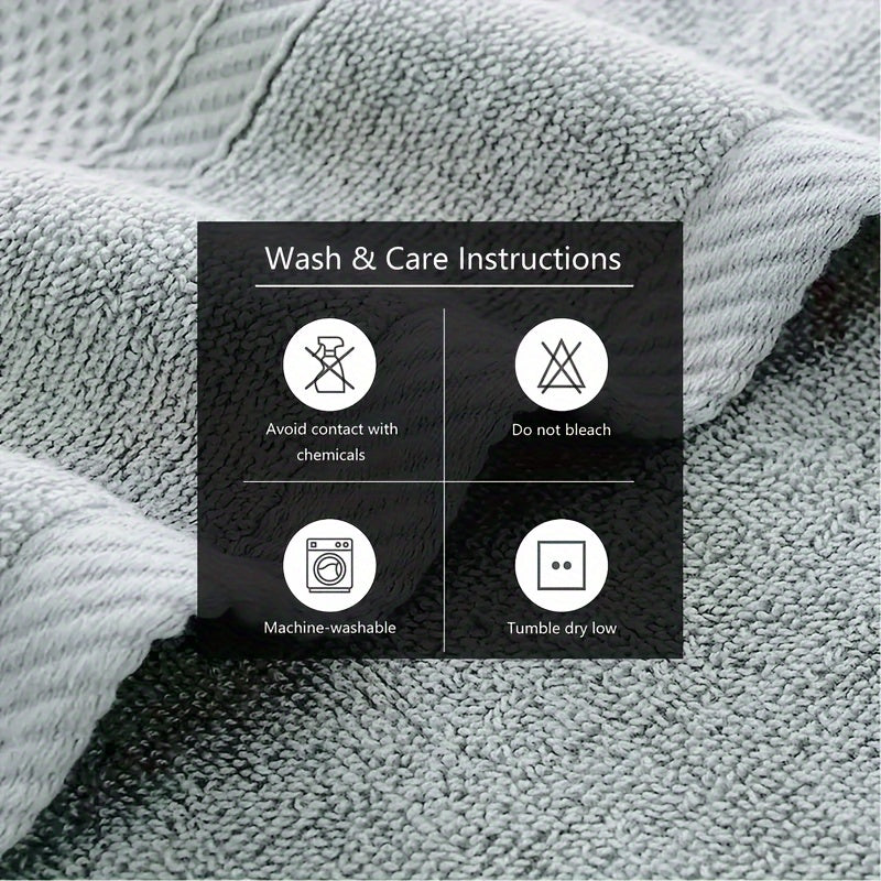 Juego de 6 toallas de algodón para baño, paños de mano, de secado rápido, suaves y absorbentes para baño, gimnasio y spa