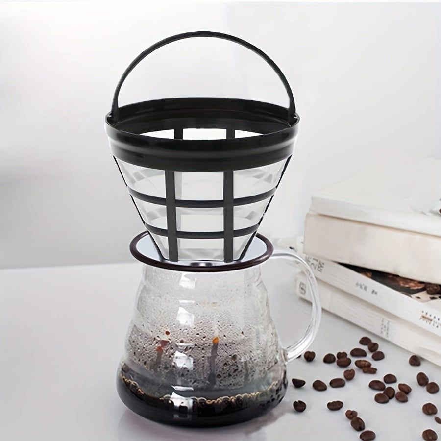 Reusable Coffee Filter Basket for Drip Coffee Makers - Easy Clean, Durable