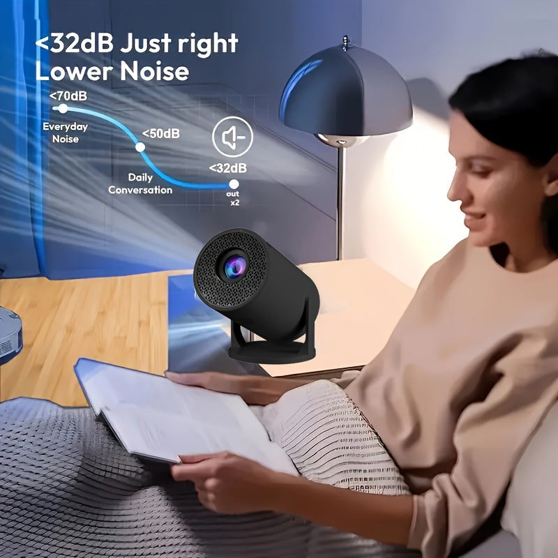 Portable Smart Projector with WiFi 180° Rotatable Full HD 3D Ready
