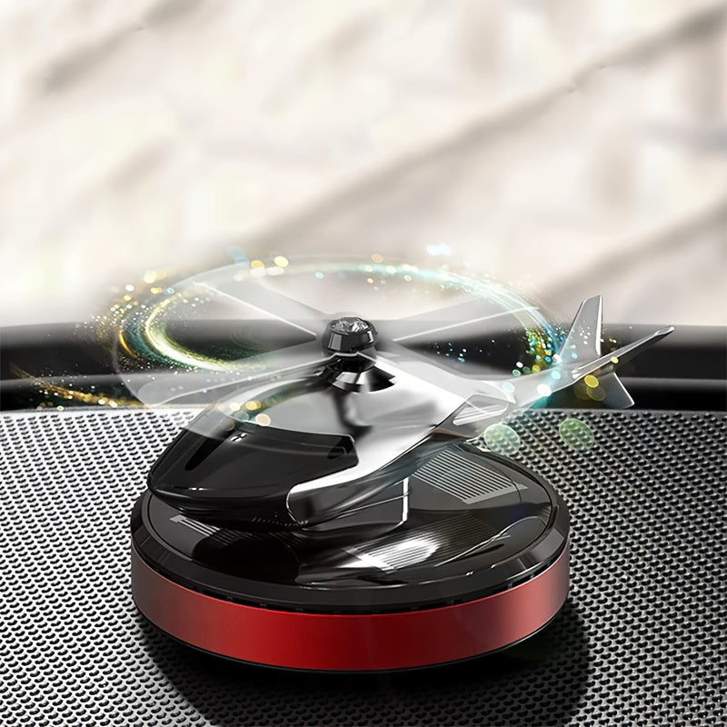 Solar Car Air Freshener Helicopter Model Solar Air Purifier Fragrance Diffuser