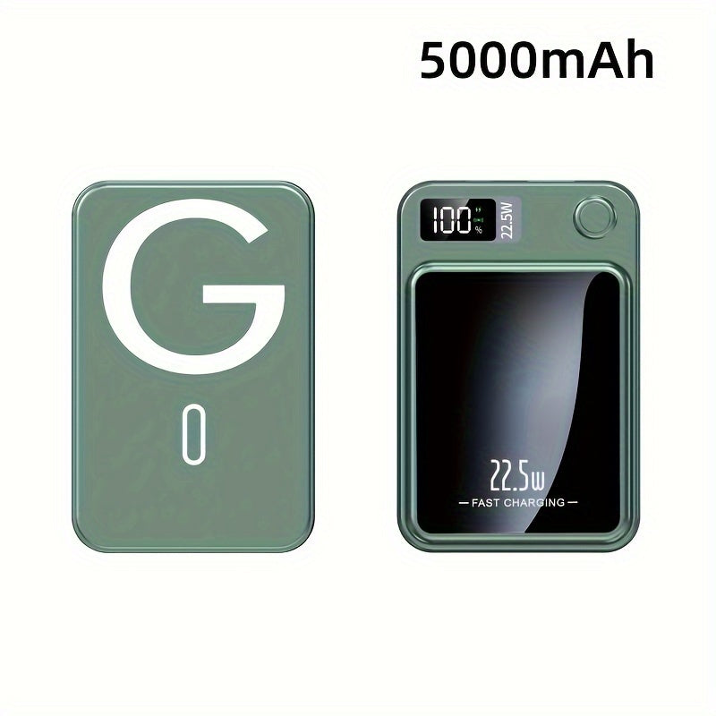 5000/10000mAh Magnetic Wireless Power Bank 22.5W Fast Charging for Apple Android Devices
