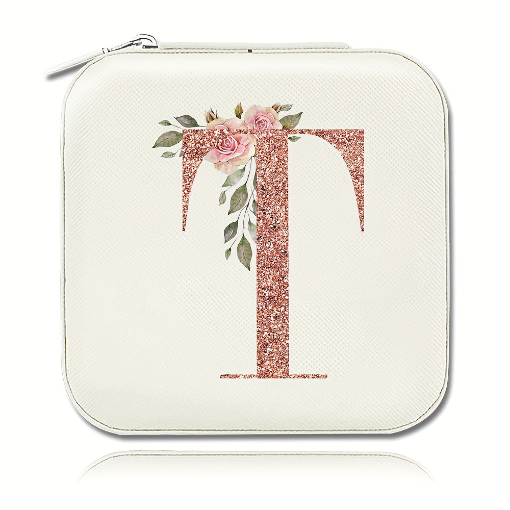 Шкатулка для хранения украшений для колец, ожерелий и гвоздиков, компактный дорожный органайзер