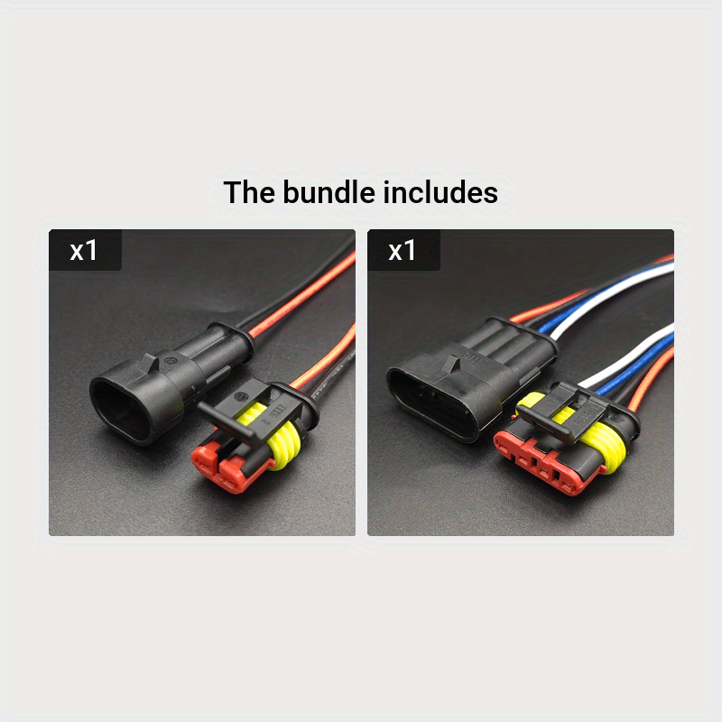 Automotive Electrical Wire Connectors Set PE Insulated 1.5 Series 6 Pin Car Cable Harness