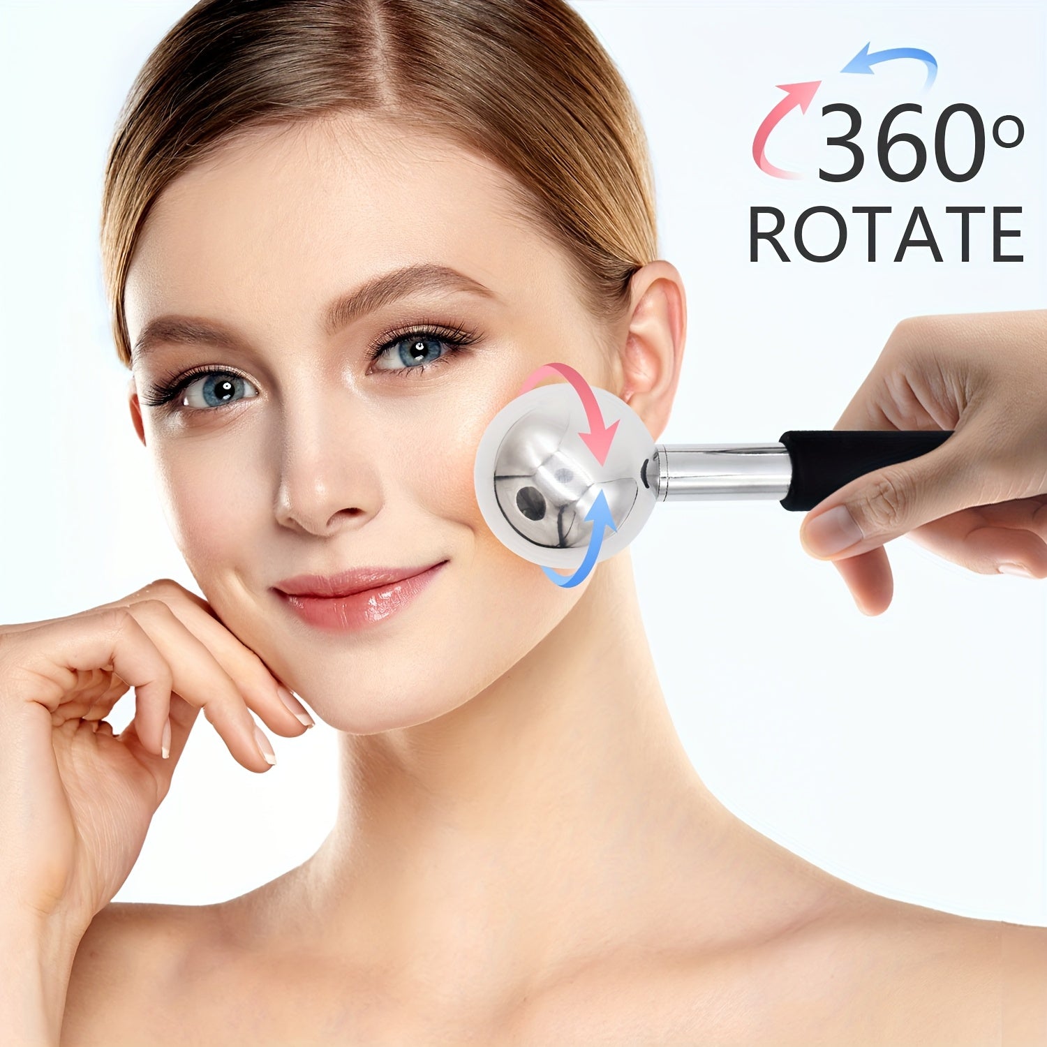 Stainless Steel Face and Eye Massager Non-Electric Cold Compress Tool Rejuvenation Gift for Women