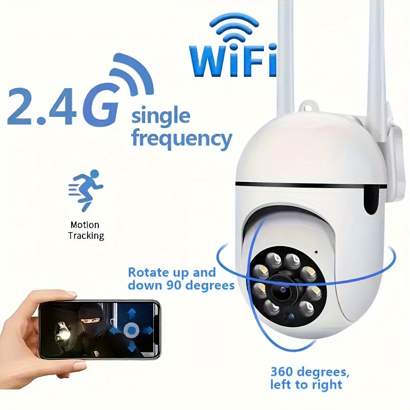 1080P HD WiFi Indoor Security Camera with Pan Tilt Zoom Two-Way Audio Night Vision