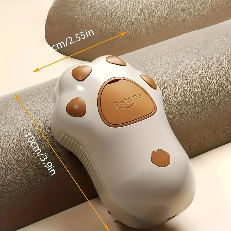 Steam Pet Cat Brush 3-in-1 Electric Self-Cleaning Grooming Tool with Silicone Paw Design