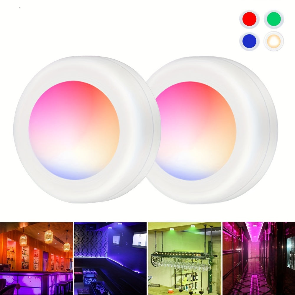 Luz nocturna LED inalámbrica multicolor regulable con temporizador para dormitorio, cocina y armario