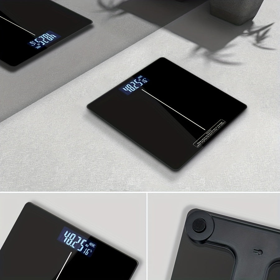 Digital Bathroom Scale 181kg Capacity LED Display Auto Power On Overload Indicator Plastic