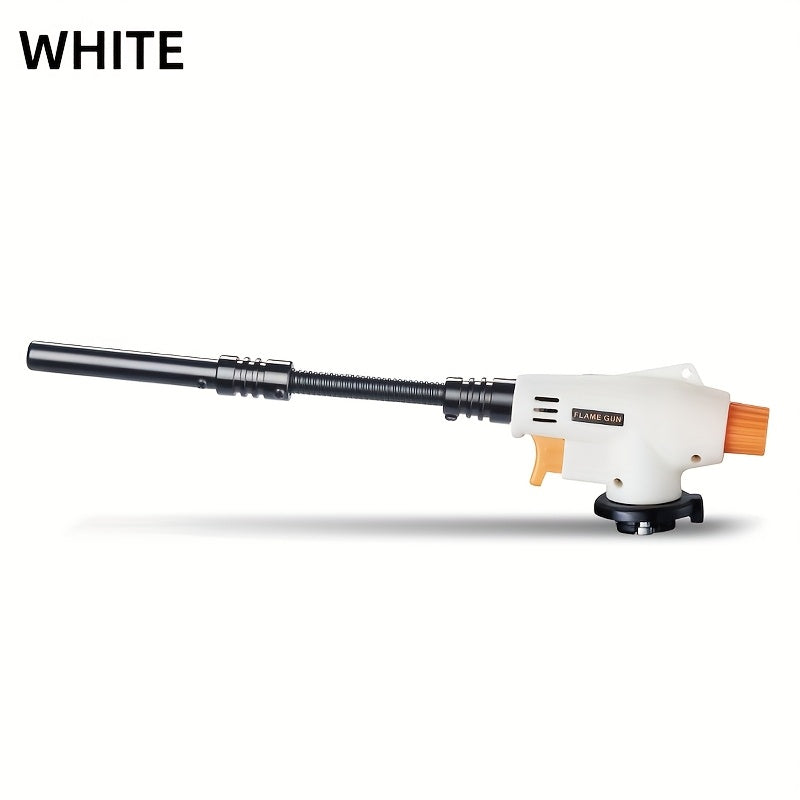 Portable Butane Torch with Extended Hose 1500°C for Outdoor Cooking and Grilling