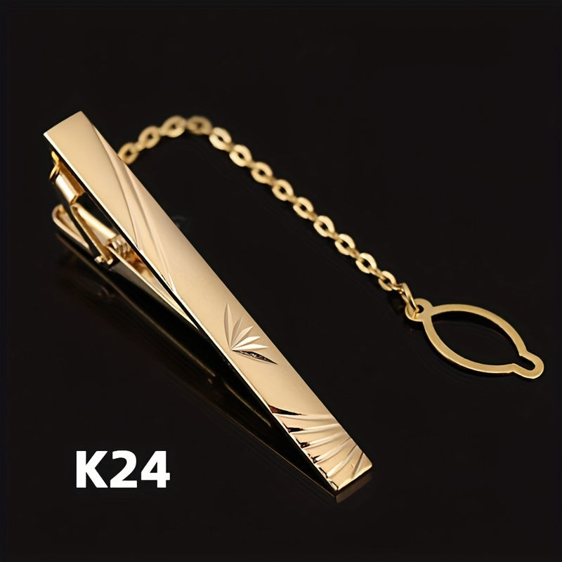 Men's Tie Bar Clip for Business and Weddings Stainless Steel Slim Tie Pin