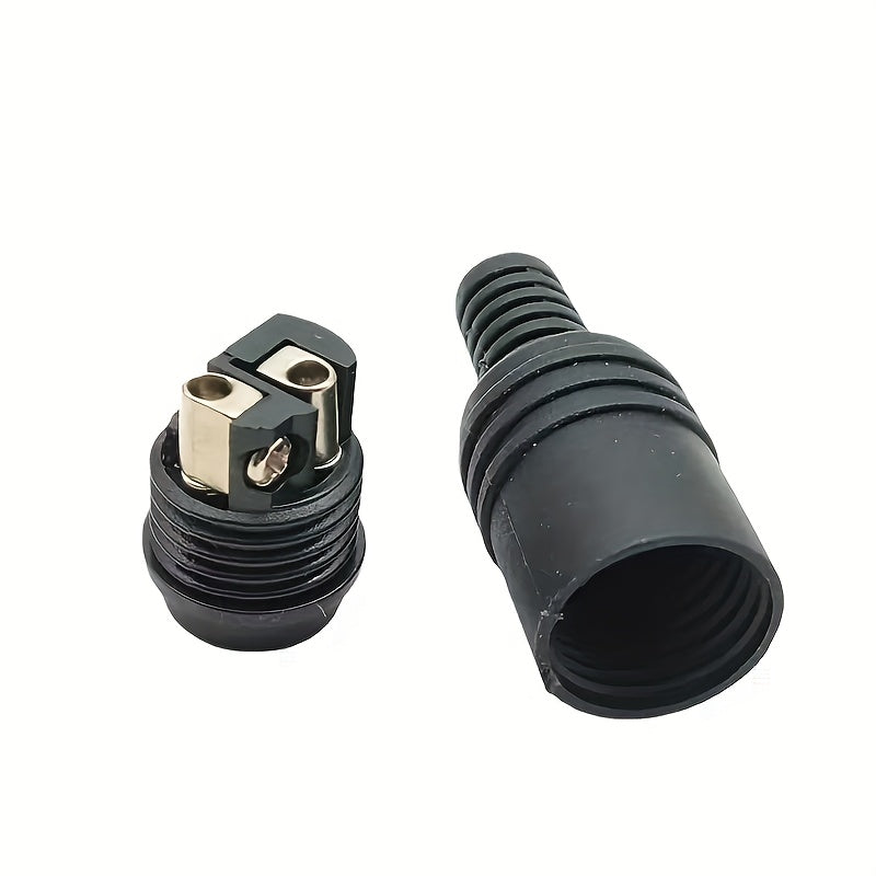 2-Pin T-Shaped Female Plug for Audio Lamp Power Signal Socket 1 or 3 Pairs