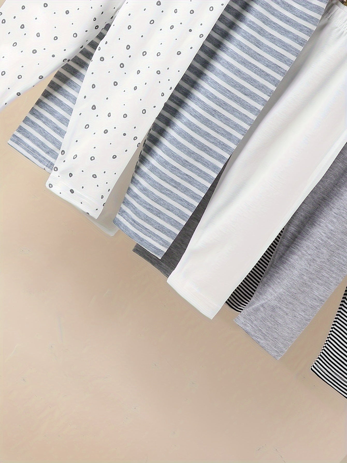 Boys Knit Pants 5-Pack Casual Fit Stretch Polyester with Elastane Spring Fall