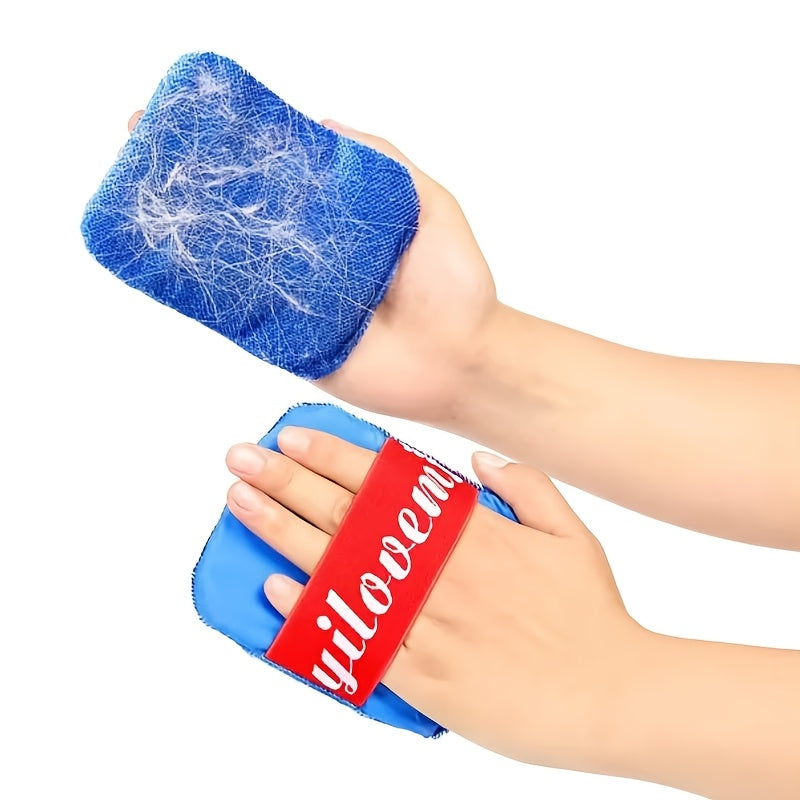 2-to'plam Naylon uy hayvonlari sochlarini tozalash qo'lqoplari, mushuklar va itlar uchun, kiyimlar, divanlar, gilamlarga mos