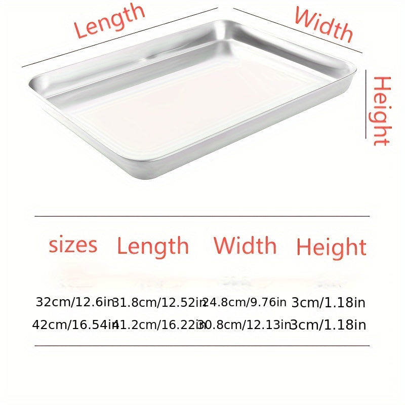 Stainless Steel Kitchen Tools Set with Baking Pan, Drain Rack, Grill Net, Oven Rack, Vegetable Tray