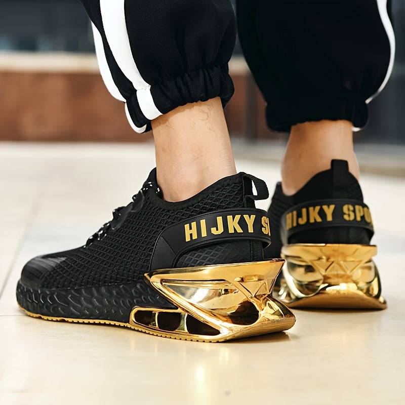 Men's Breathable Running Shoes Low Top Fabric Sneakers with TPU Sole