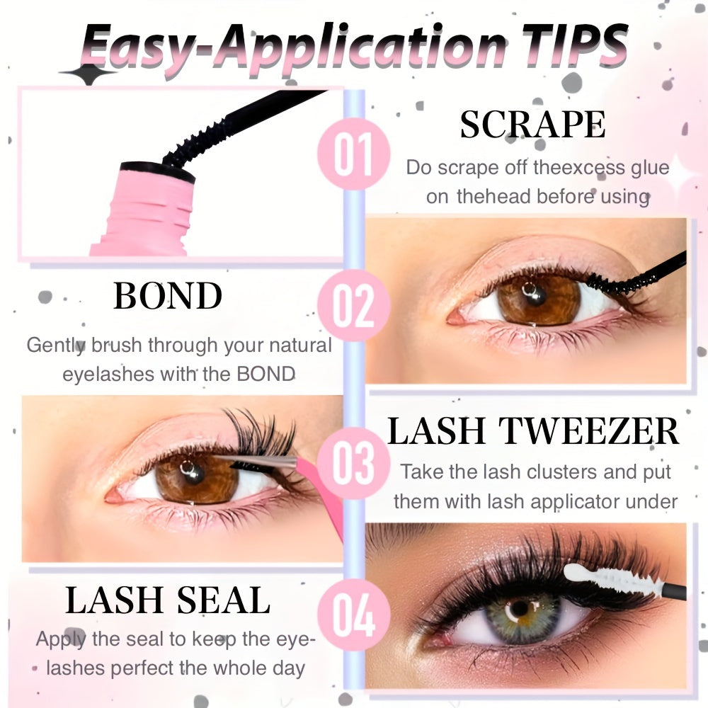 Women's Black Waterproof Lash Bond and Seal 2-in-1 Eyelash Glue