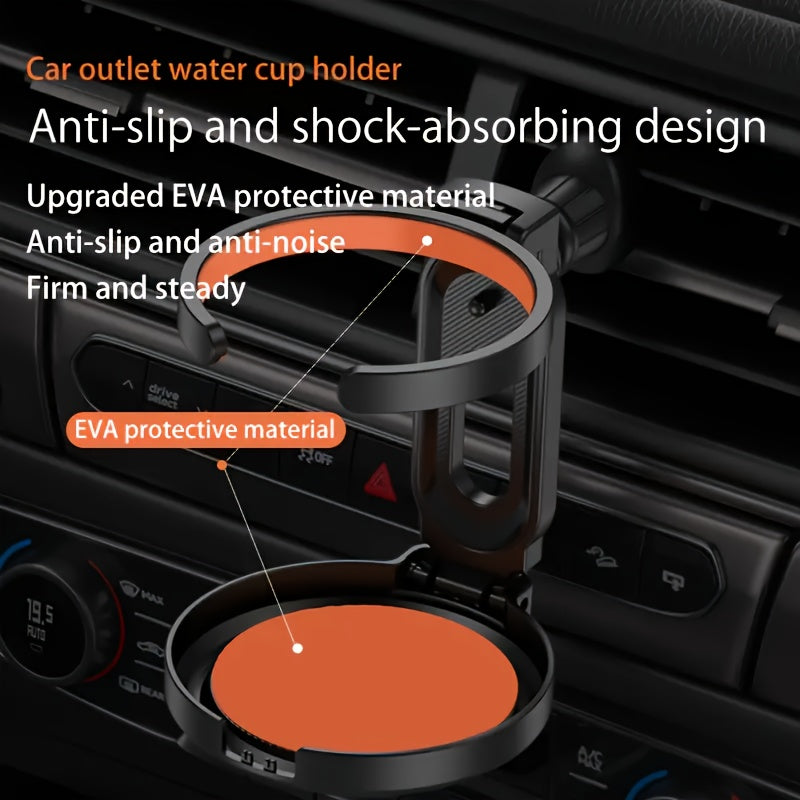 Universal ABS Foldable Car Cup Holder Vent Mount for Hot Cold Drinks