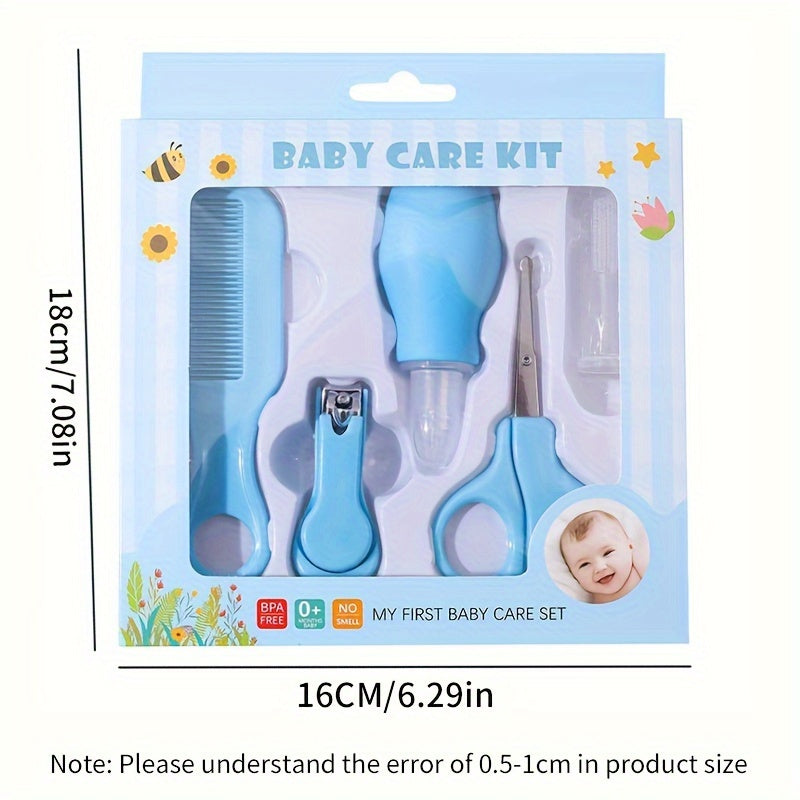 Baby Care Set 5 Pieces for 3 Years Plus with Nasal Aspirator Nail Clippers and Comb