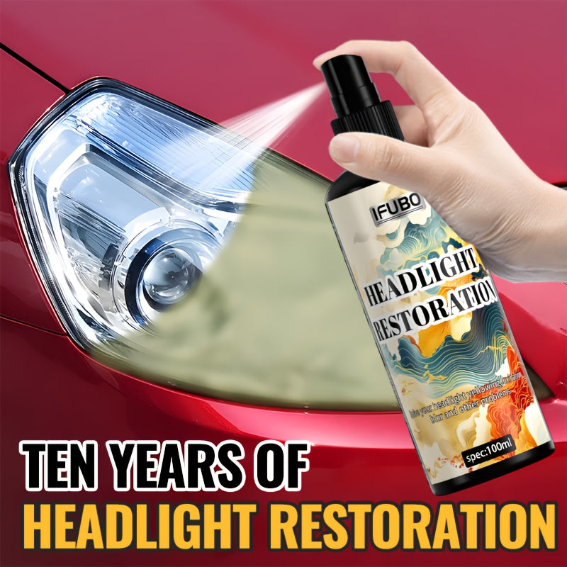 Kit de restauración de lentes de faros de coche universal, removedor de oxidación y pulido
