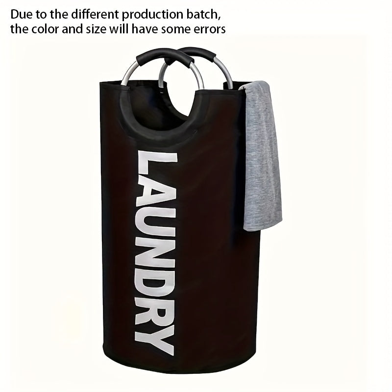 Fabric Laundry Basket Waterproof Lightweight Spacious with Cushioned Handles