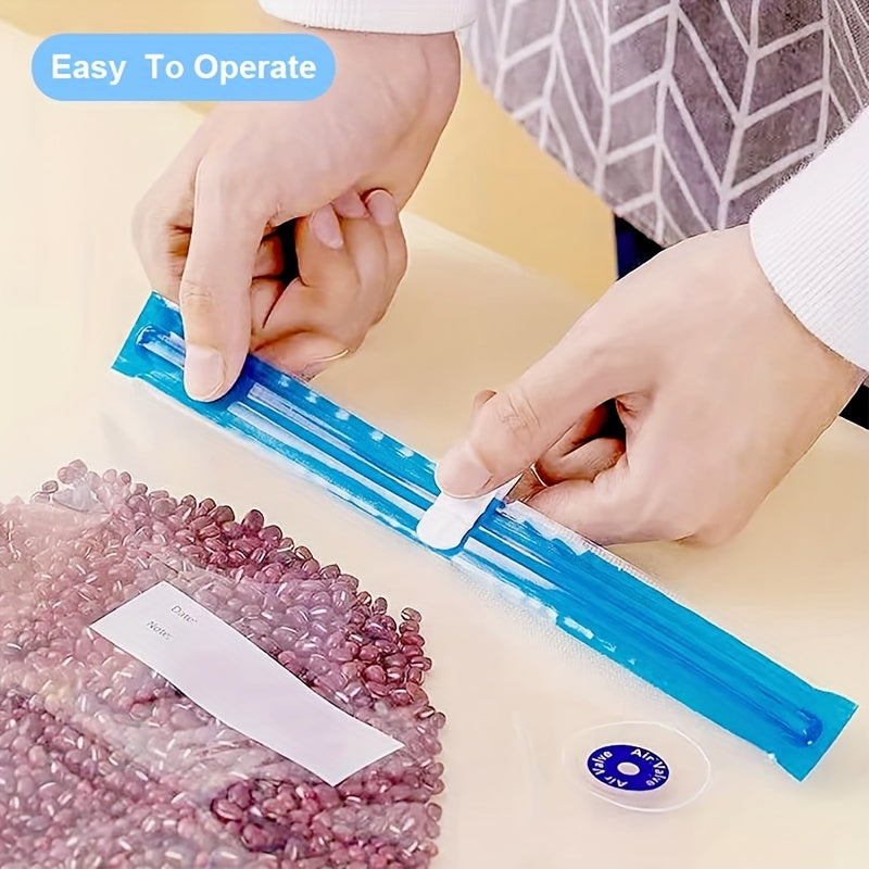 Reusable Food Storage Bags Set 30 Pouches in 3 Sizes for Fresh Food Preservation