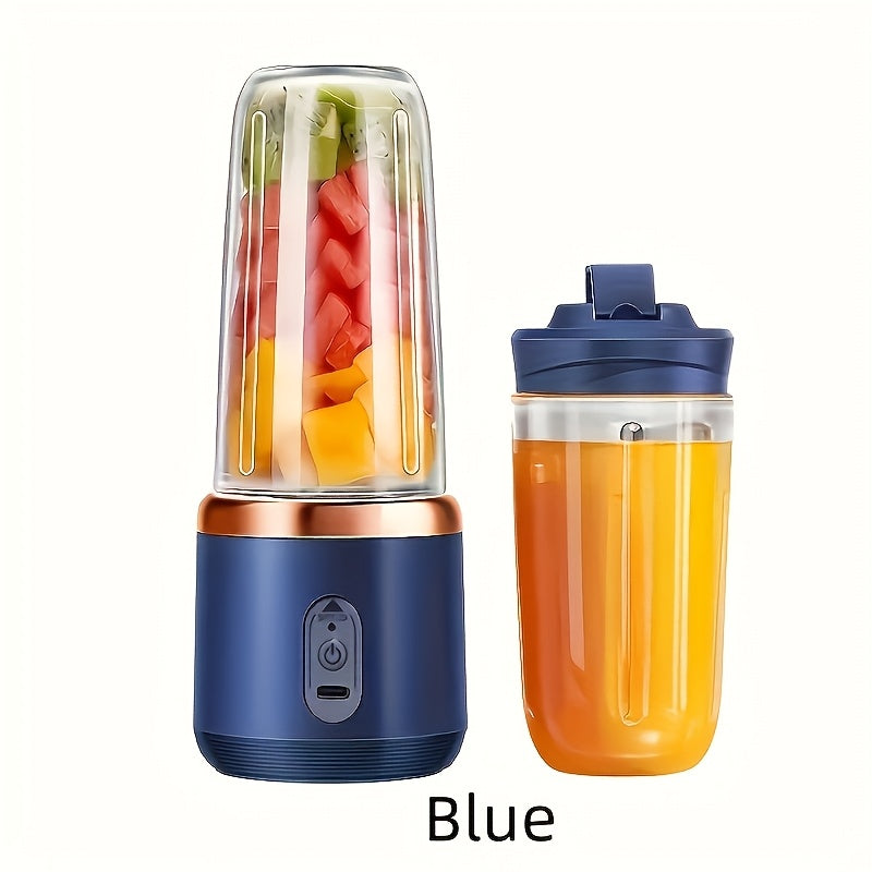 Rechargeable USB Blender with 2 Cups Food-Grade ABS Portable for Juices and Smoothies