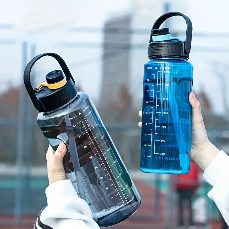 Large Plastic Water Bottle 1100ml 1500ml 2000ml 3000ml Motivational Sports Design