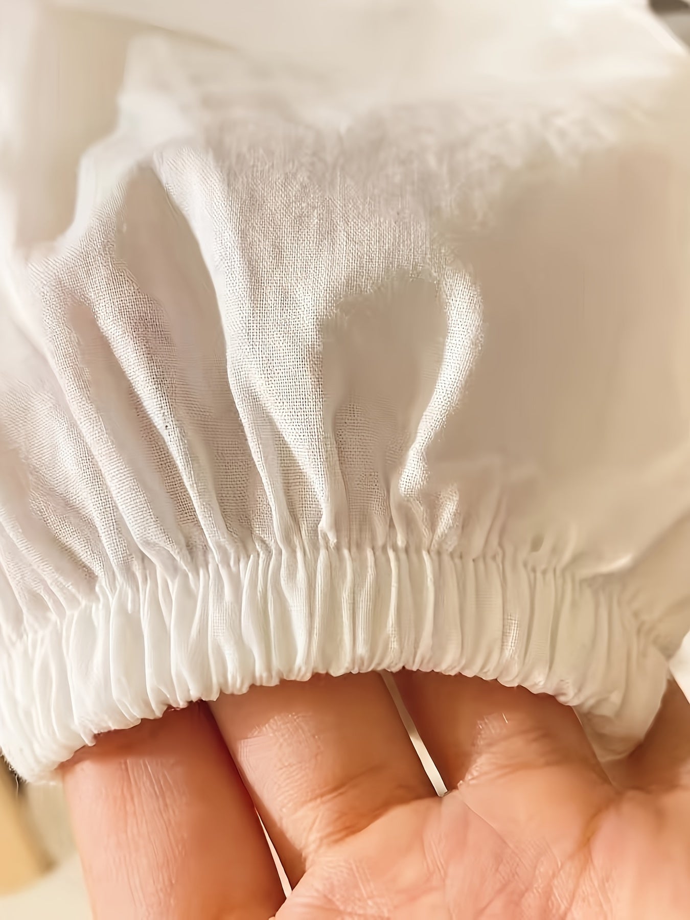 Детская хлопковая блузка с кроличьим узором и воротником-куклой