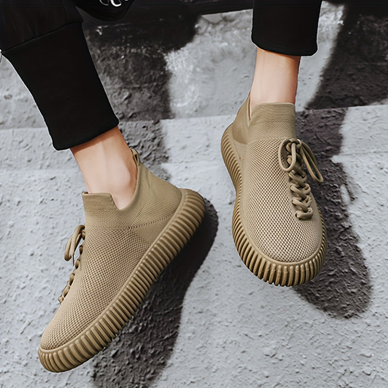 Zapatos slip-on verdes oliva para hombre, tela transpirable, suela de EVA, para todas las estaciones