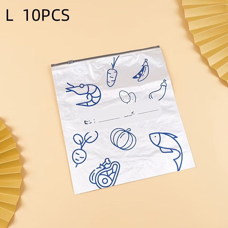 Vacuum Sealer Bags Pack of 10 Food-Grade Aluminum Foil Ziplock Storage Pouches