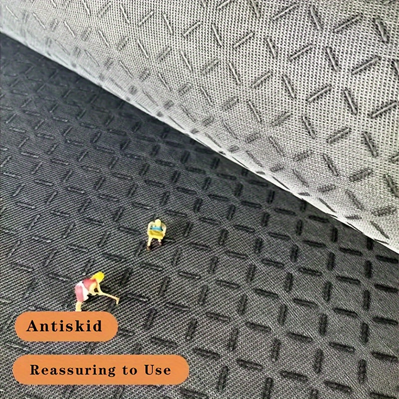 Christmas Cheer Semi-Circle Doormat Non-Slip Machine Washable Polyester