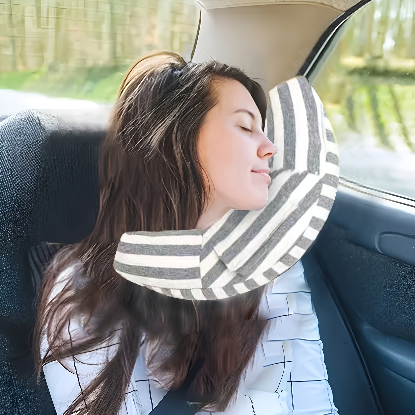 Universal Car Seat Travel Pillow Neck Support Cushion Super Soft Headrest