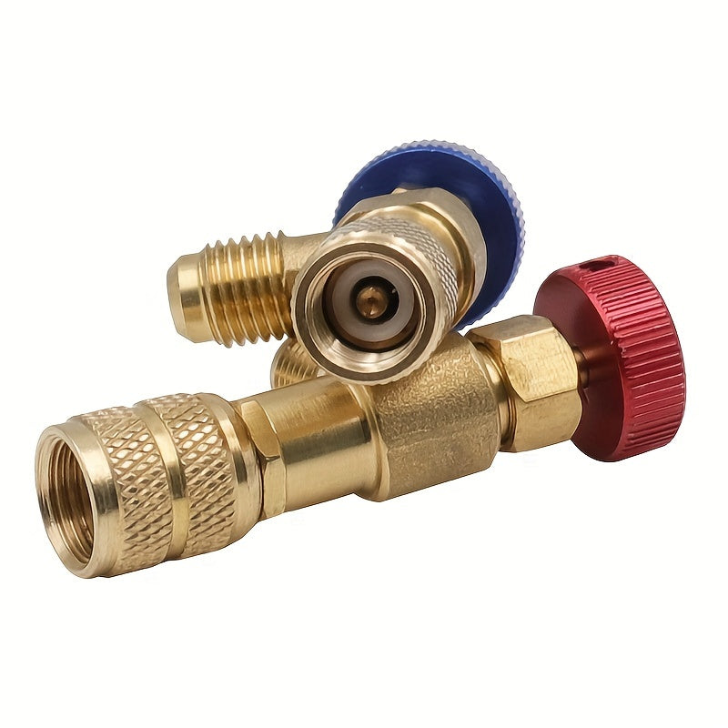 Refrigerant Safety Valve Adapter 1/4 Inch Liquid R410A R22 Air Conditioning