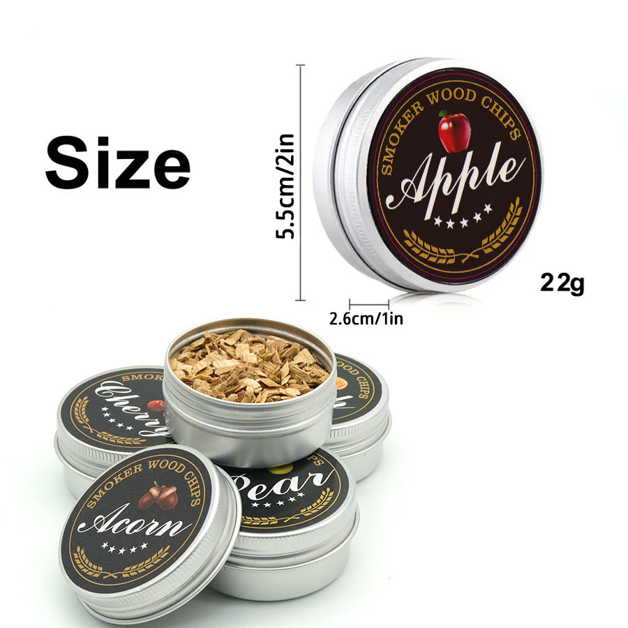 6 Flavors Smoked Wood Chips for Cocktails Whiskey Steak Refill