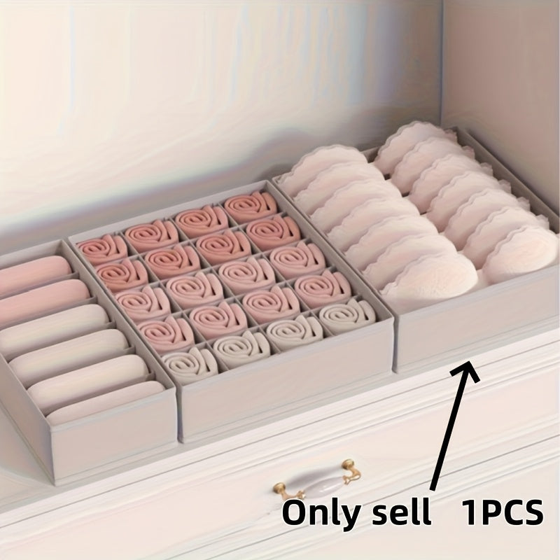 Multi-Grid Storage Baskets for Underwear Bras Socks Clothes Space Saving Organizer