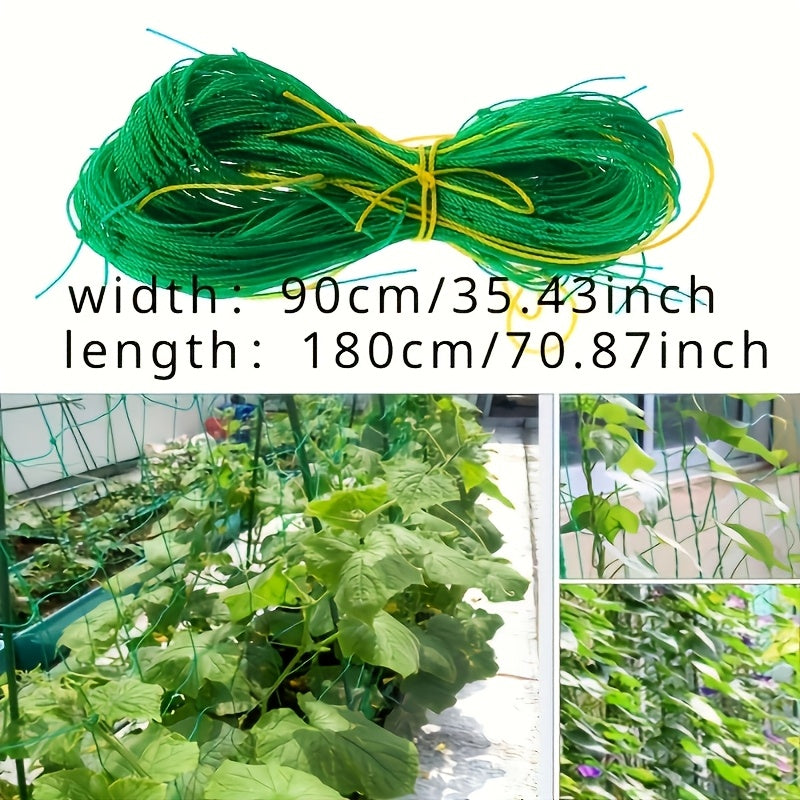 Set of 2 PVC Garden Trellis Netting for Vines and Blooms, Weatherproof