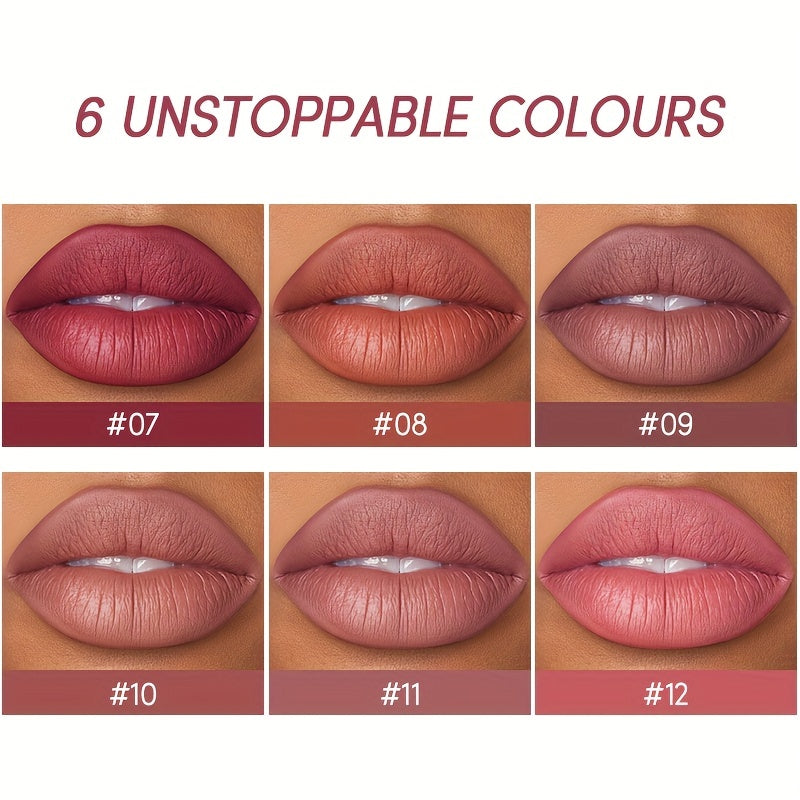 Women Nude Lipstick and Lip Liner Set Waterproof Velvet Long-lasting