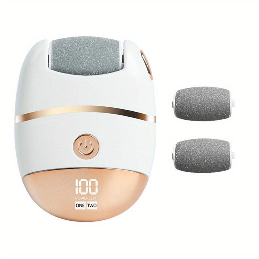 Molinillo eléctrico recargable para pies con batería de litio, dos velocidades, inalámbrico, luz LED