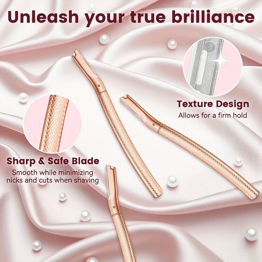 Унисекс инструмент для дермапланинга бровей бритва для лица с 13 запасными лезвиями