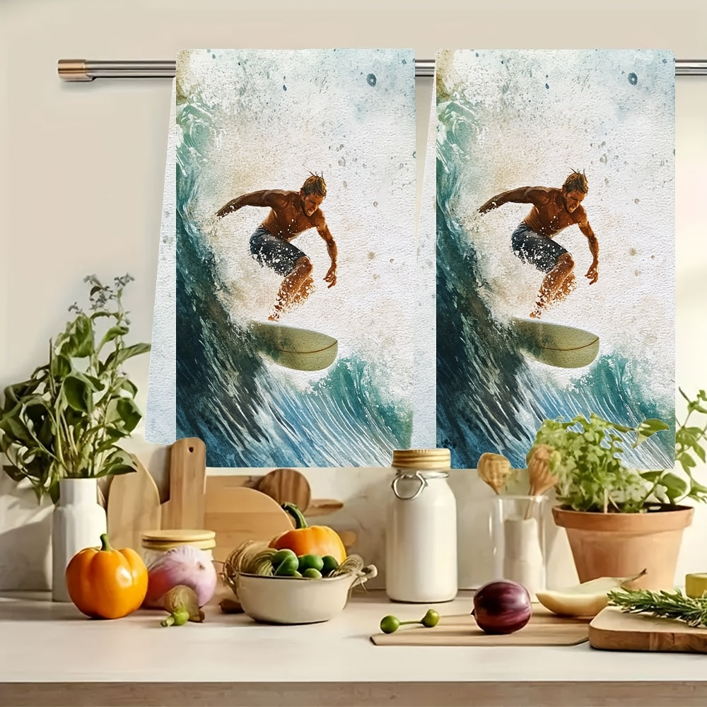 Soft Kitchen Towels 40x60cm Absorbent Festive Decor Easy to Clean