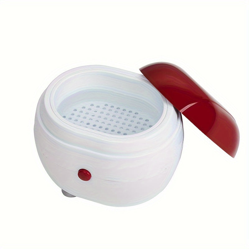 Portable Sonic Dental Cleaner Box with Filtration for Dentures and Retainers