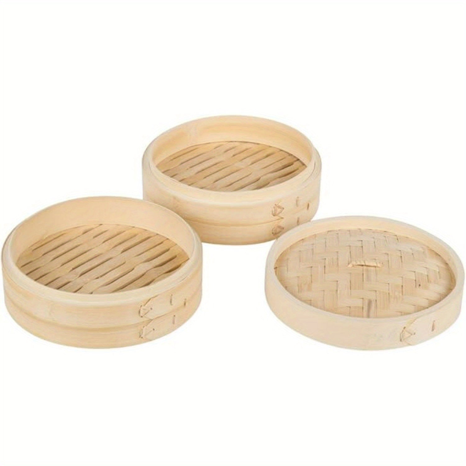 Set de vaporizador de bambú de 30.48cm, 2 niveles para Dim Sum, Bao Buns, cocina china