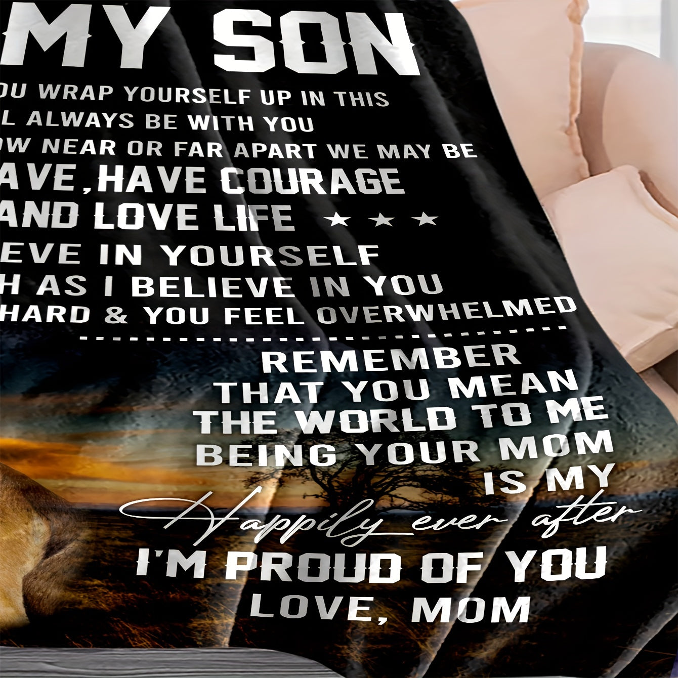 Manta de franela con estampado de león para una acogedora relajación y hora de dormir