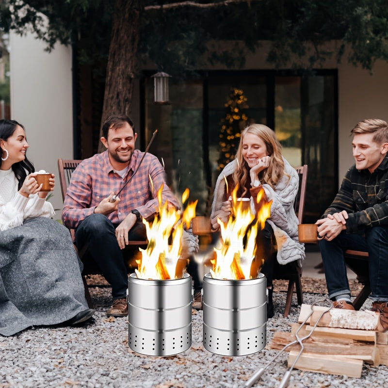 Portativ tutunsiz ko'mir qopqog'i bilan zanglamaydigan po'latdan yasalgan atrofdagi osilgan pech, ochiq havoda tutunli grill. 60 ta shish, 2 ta ziravorlar shishasi, 1 ta grill tarmog'i va 10 ta fixatorni o'z ichiga oladi. Oson