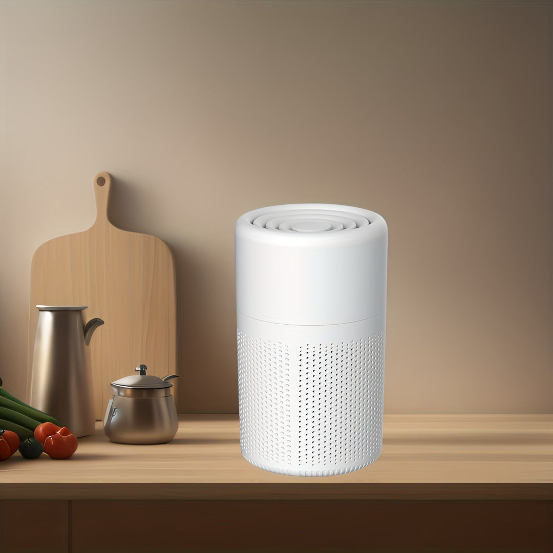 White USB Air Purifier for Bedroom Living Room Car Office Dust Smoke